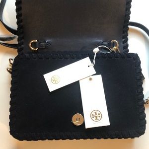 Brand new  Navy Tory Burch Suede Bag